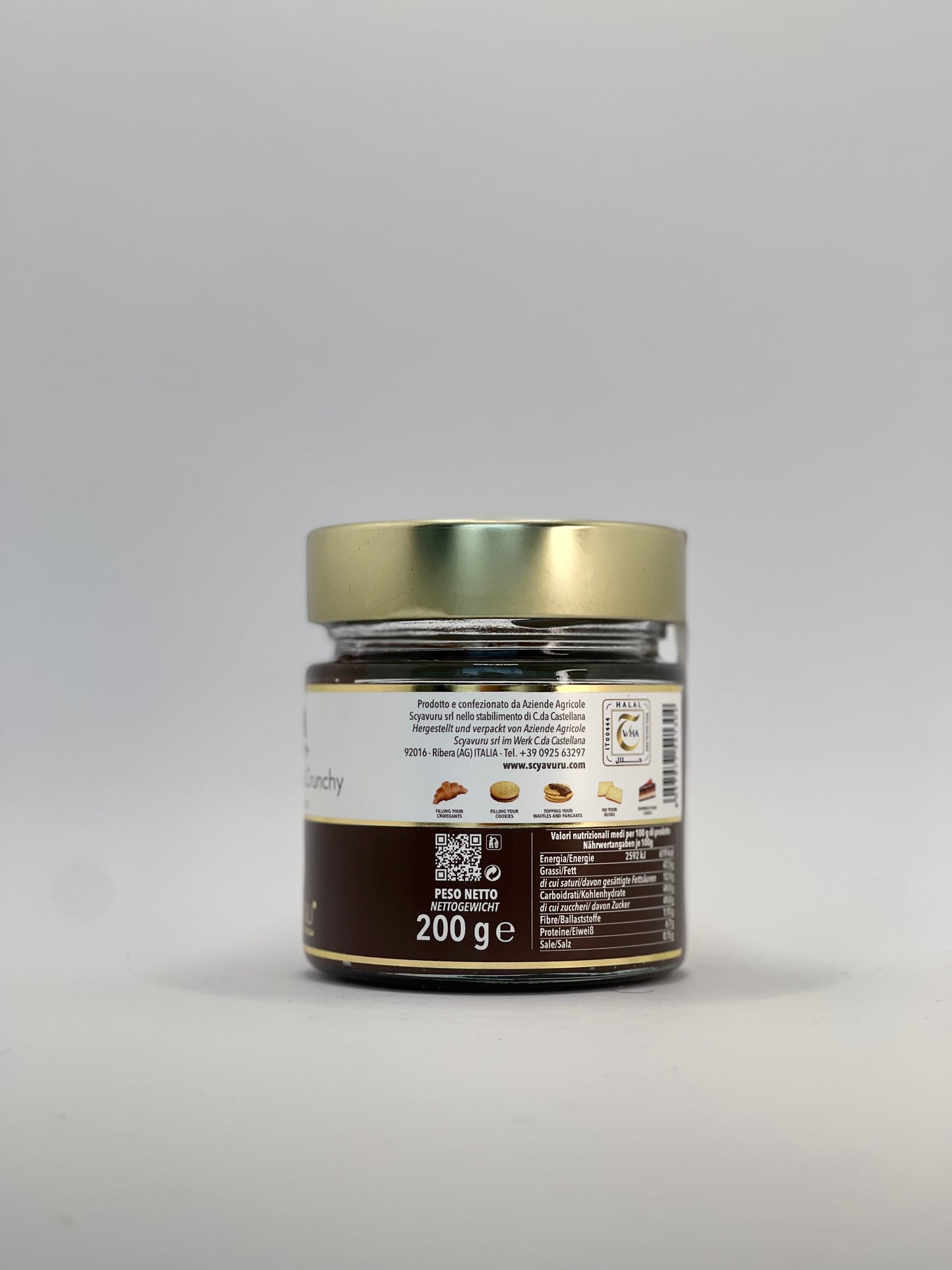 Scyavuru - Crema Choco Crunchy - Schokoladencreme mit Crunch 200g