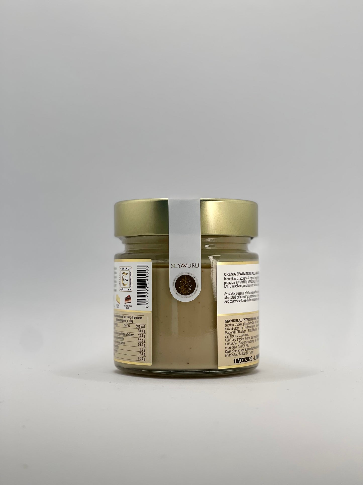 Scyavuru - Crema alla Mandorla - Süße Mandelcreme 200g