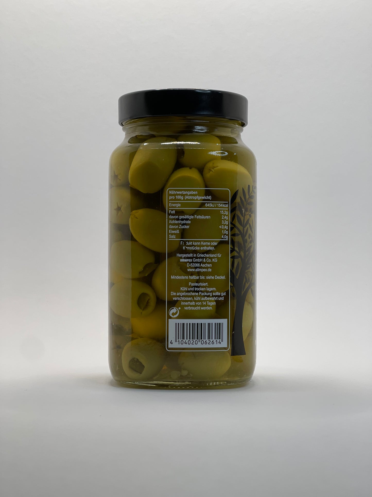 Vergina - griechische Oliven mit Jalapeños 700ml