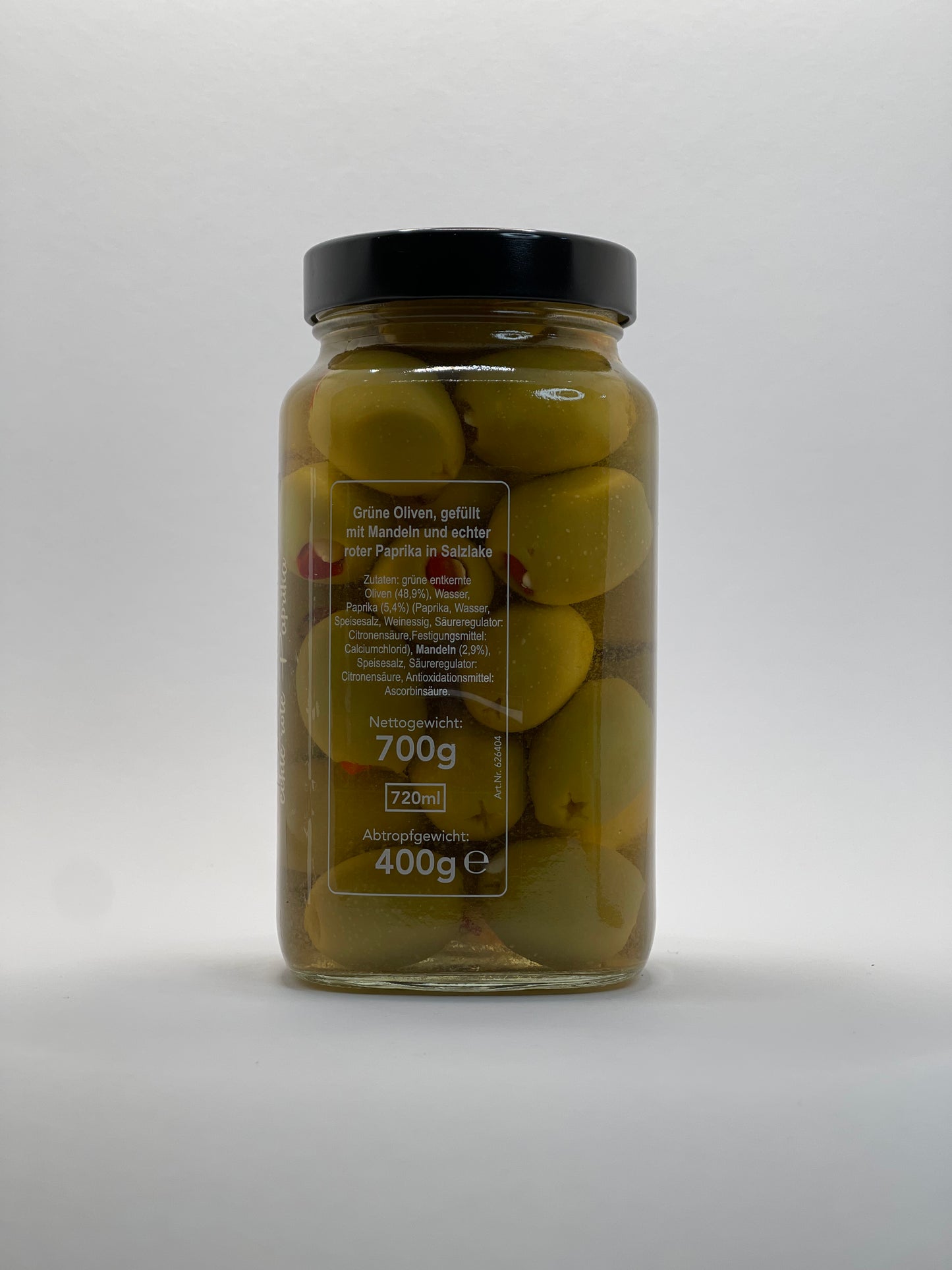 Vergina - griechische Oliven Mandel & Paprika 700ml
