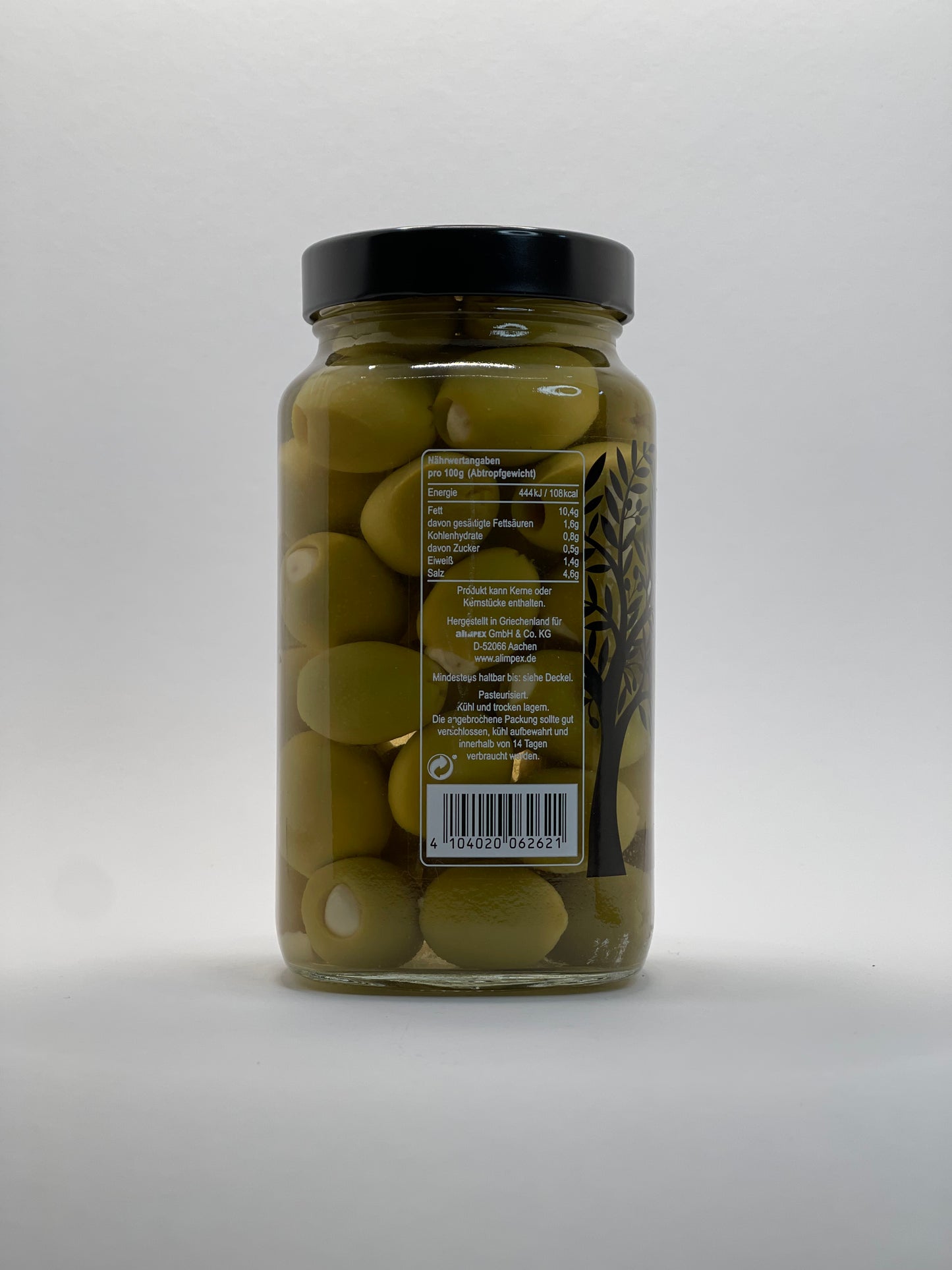 Vergina - griechische Oliven mit Knoblauch 700ml