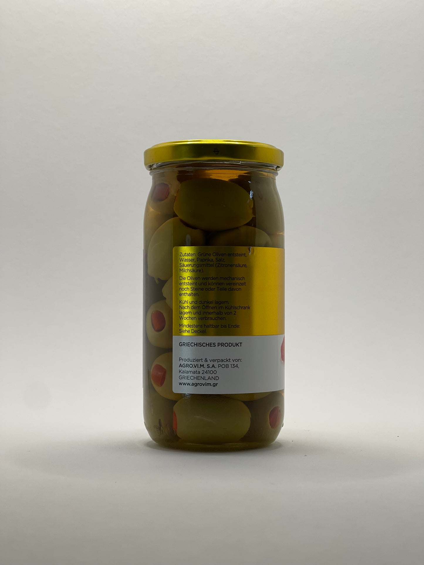 Iliada - grüne Oliven gefüllt mit Paprika 370g
