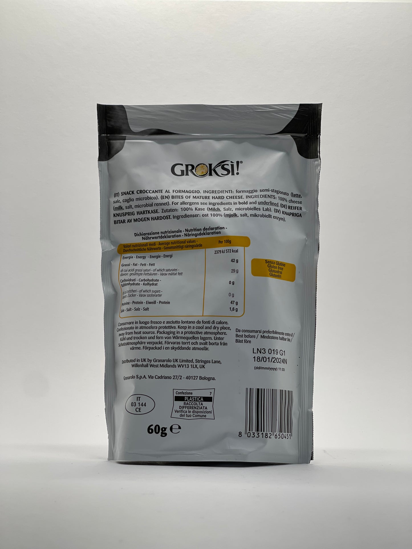 GROKSi! - Parmesan Cracker 60g
