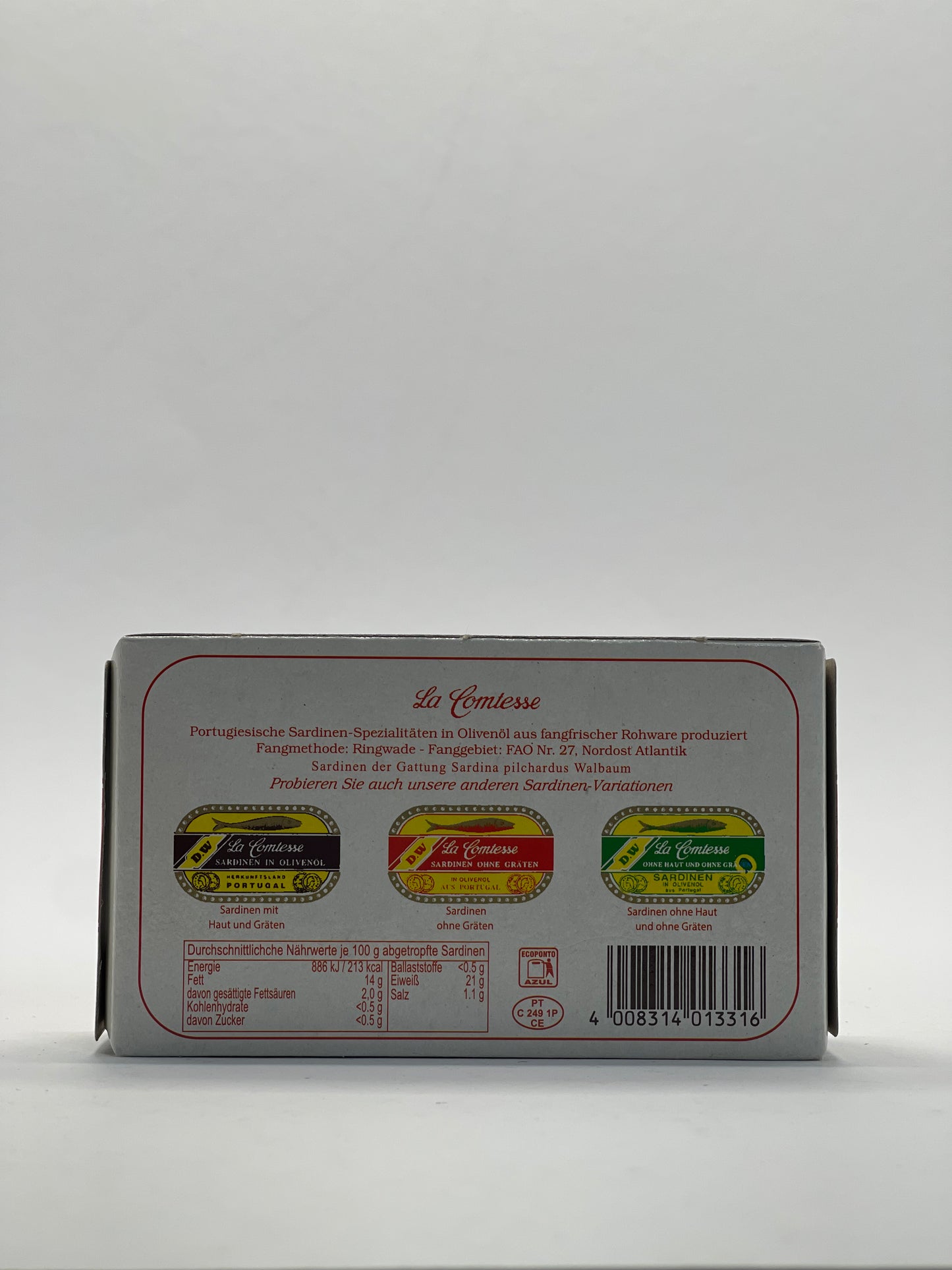 La Comtesse - Sardinen in Olivenöl ohne Gräten 125g