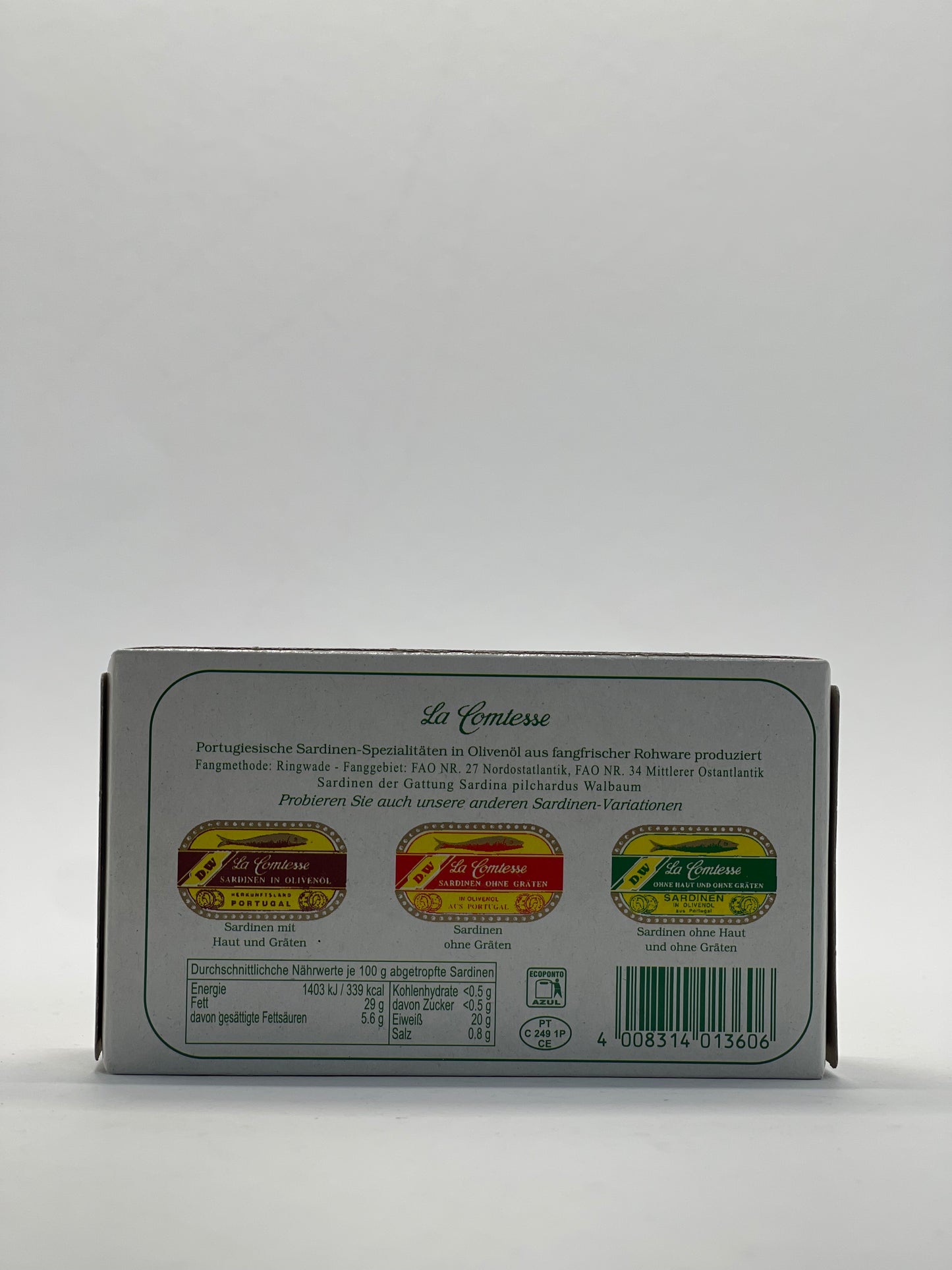 La Comtesse - Sardinen in Olivenöl ohne Haut und ohne Gräten 125g