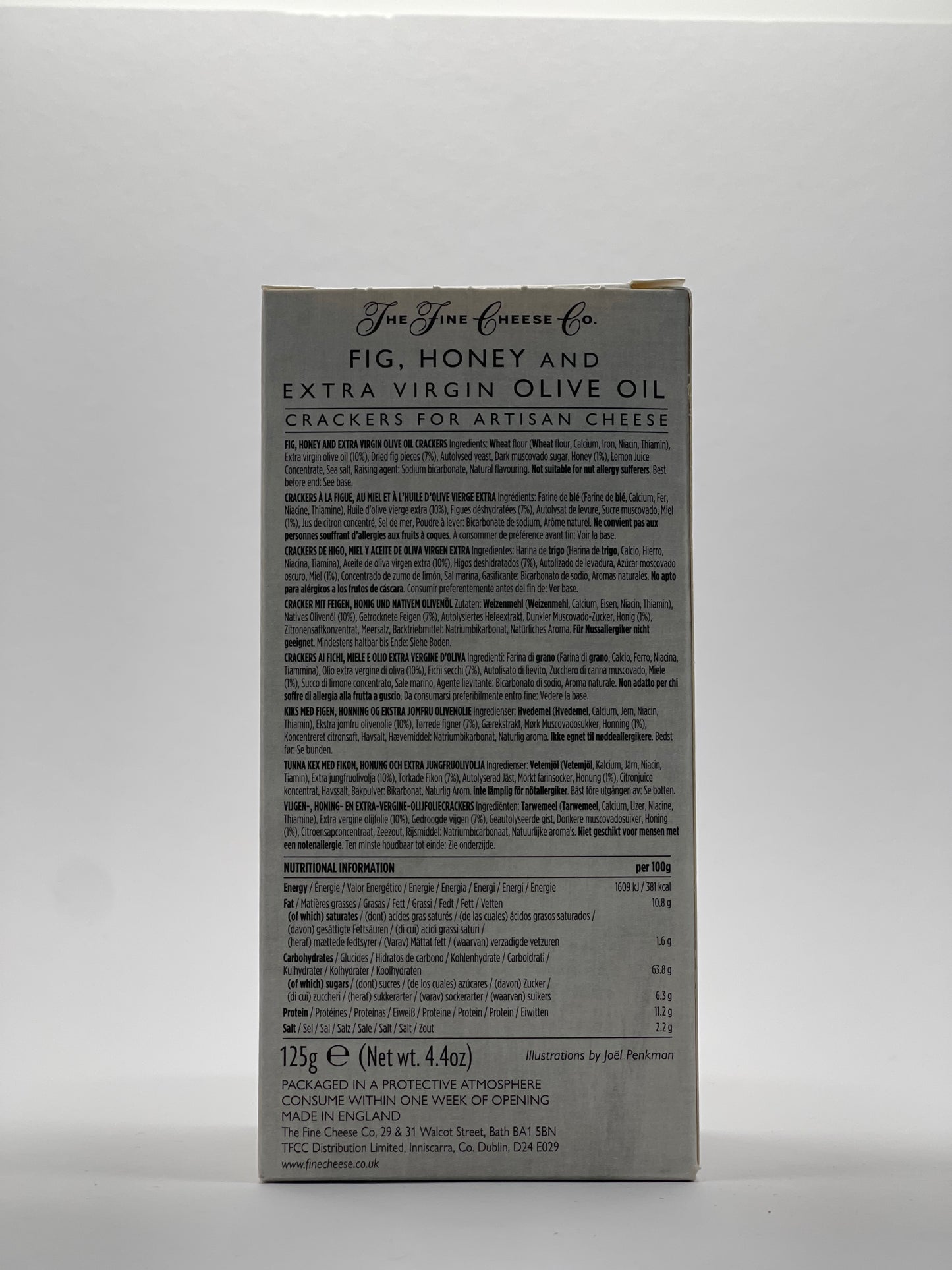 The Fine Cheese Company - Cracker mit Feige, Honig & Olivenöl 125g