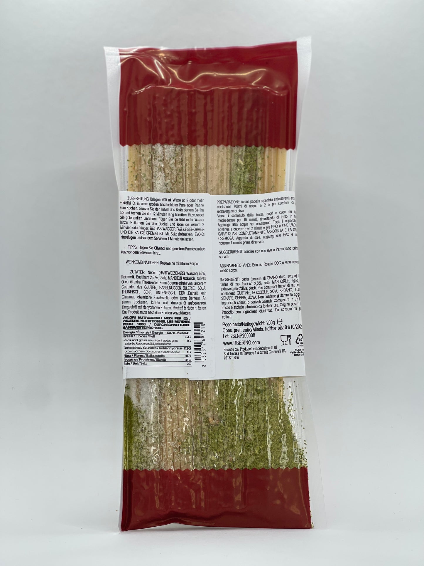 Tiberino - One Pot Linguine mit Basilikumpesto 200g