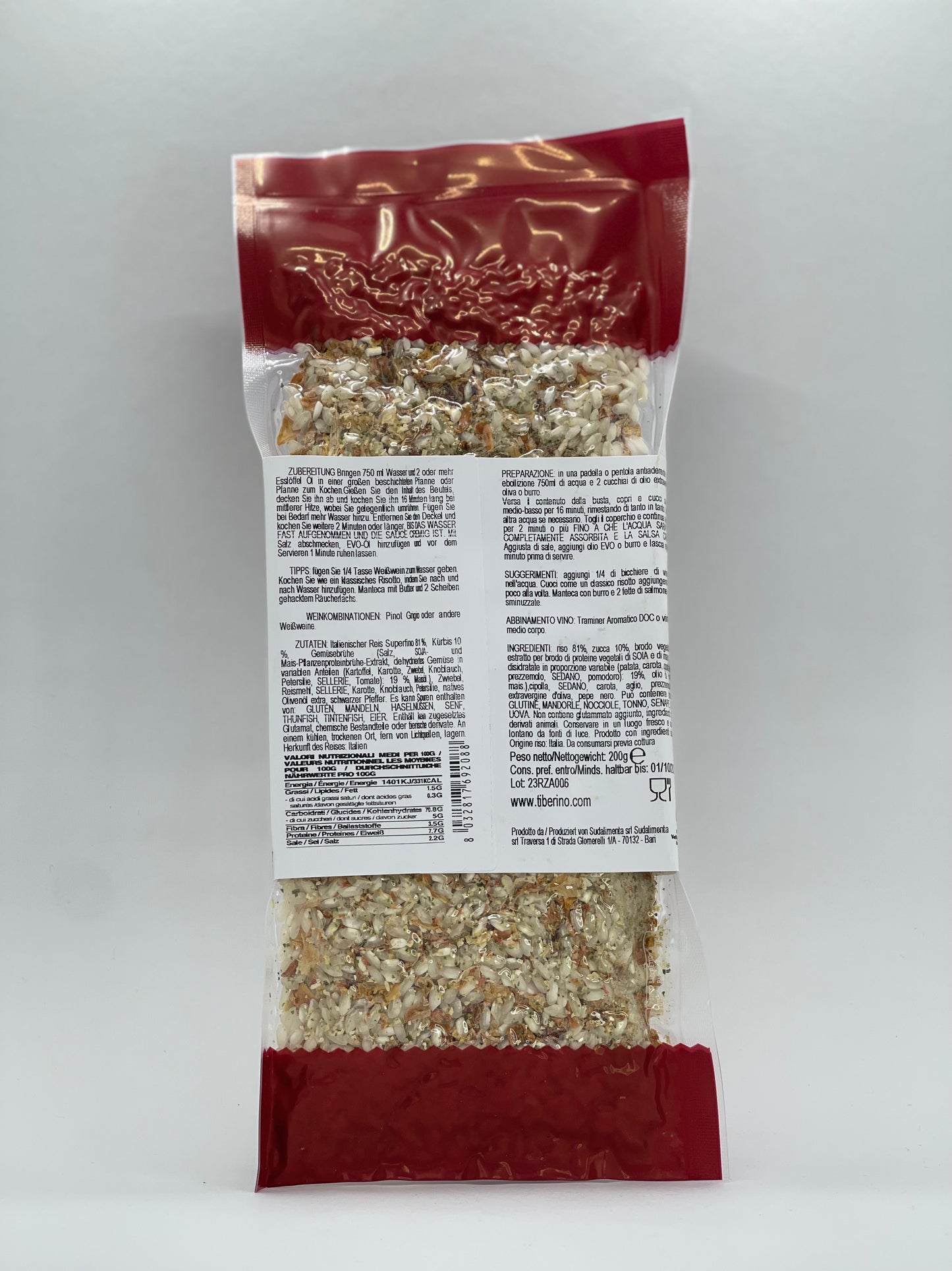 Tiberino - One Pot Risotto Carnaroli mit Kürbis "Mantova" 200g