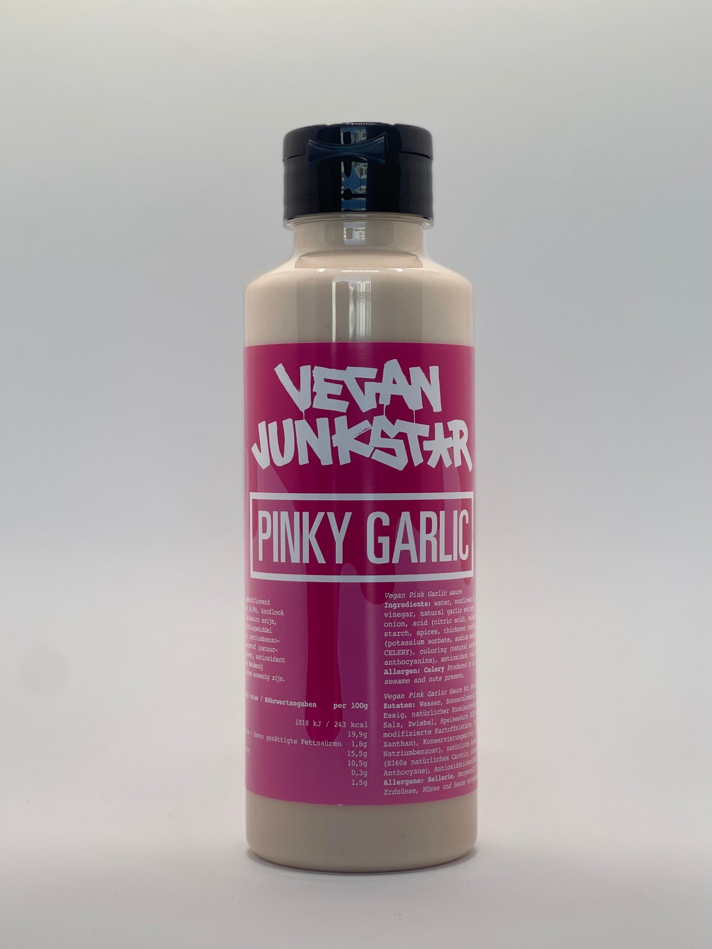 Vegan Junkstar - Vegane Pink Garlic Sauce 500ml