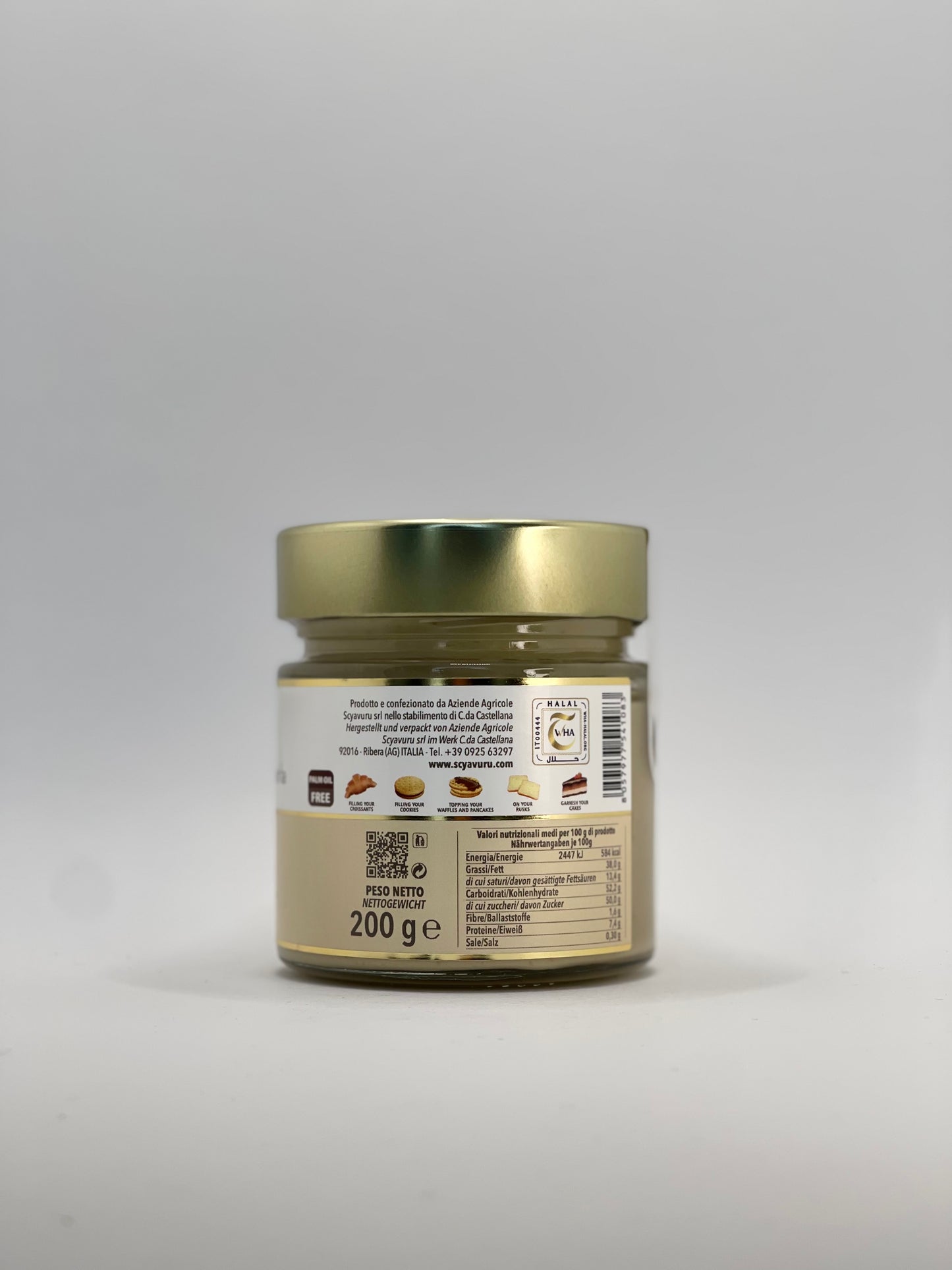 Scyavuru - Crema alla Mandorla - Süße Mandelcreme 200g