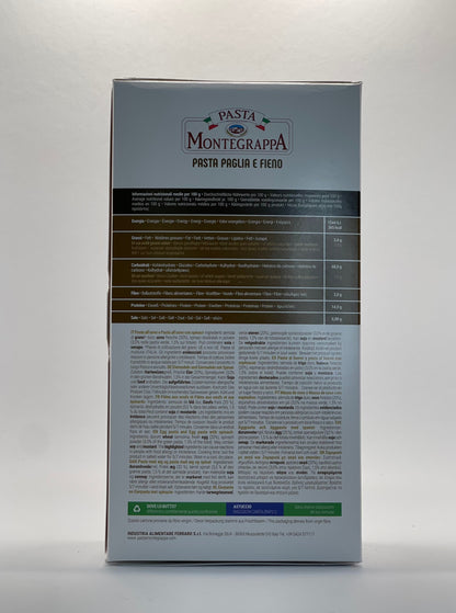 Montegrappa - Tagliatelle all'Uovo Paglia e fieno - Eiernudeln mit Spinat 500g