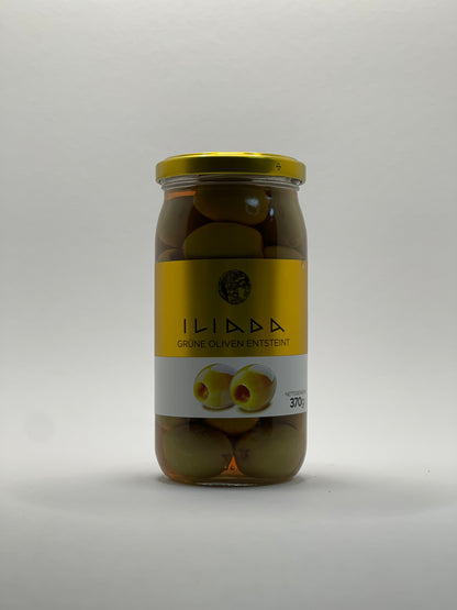 Iliada - grüne Oliven entsteint 370g