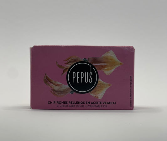 Pepus - gefüllte Baby Calamari in Sonnenblumenöl 115g