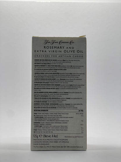 The Fine Cheese Company - Cracker mit Rosmarin & Olivenöl 125g