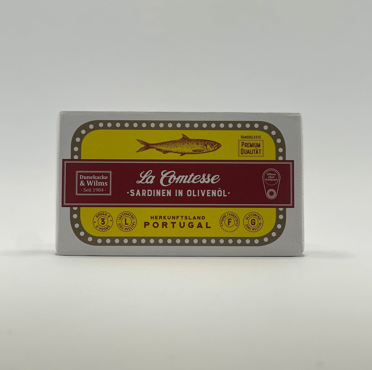 La Comtesse - Sardinen mit Haut und Gräten in Olivenöl 125g