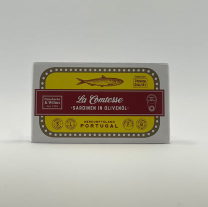La Comtesse - Sardinen mit Haut und Gräten in Olivenöl 125g