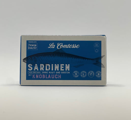 La Comtesse - Sardinen mit Knoblauch 125g