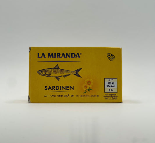 La Miranda - Sardinen in Sonnenblumenöl 125g