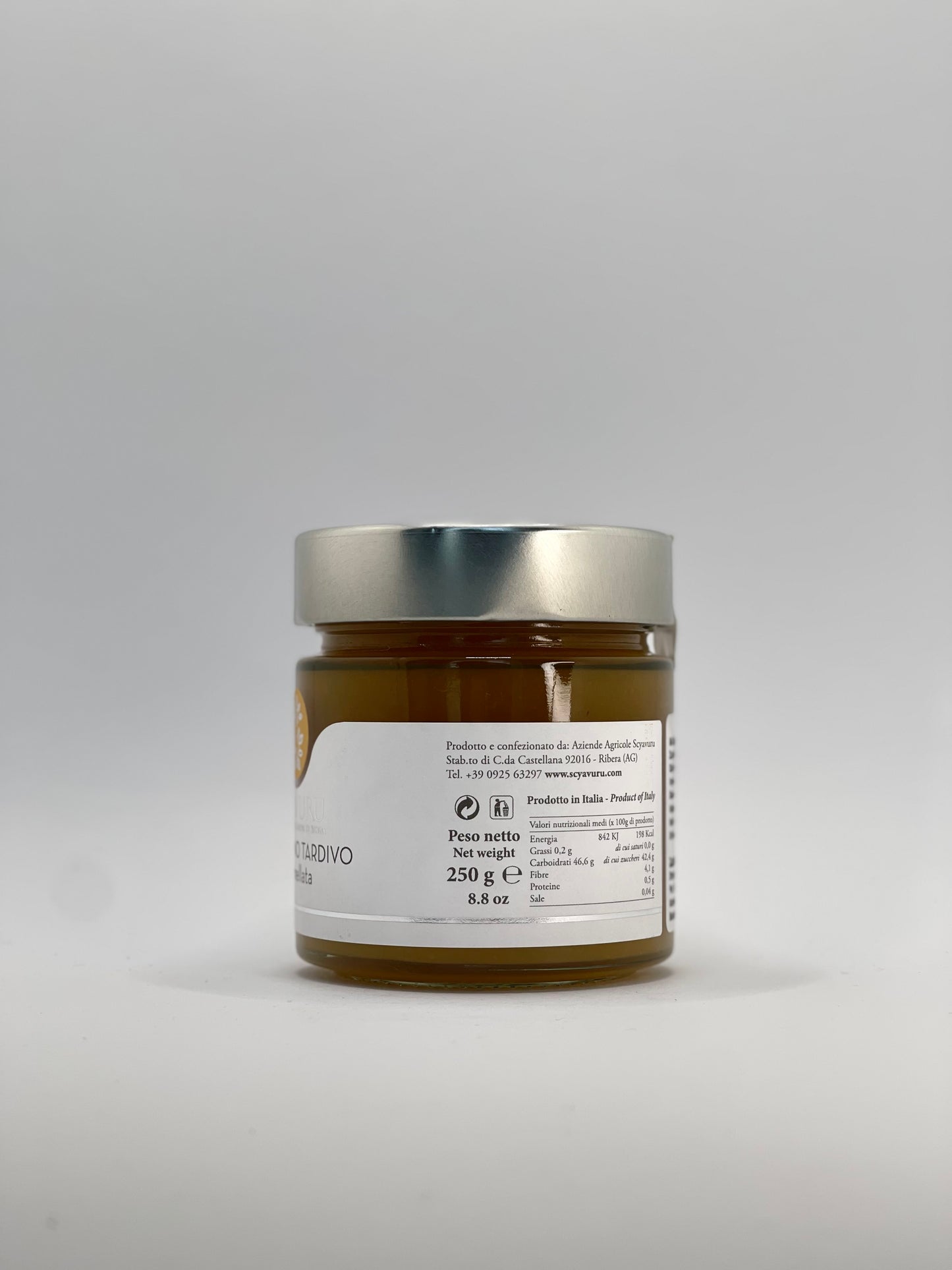 Scyavuru - Mandarino Tardivo Marmellata - Mandarinen Marmeldade 250g