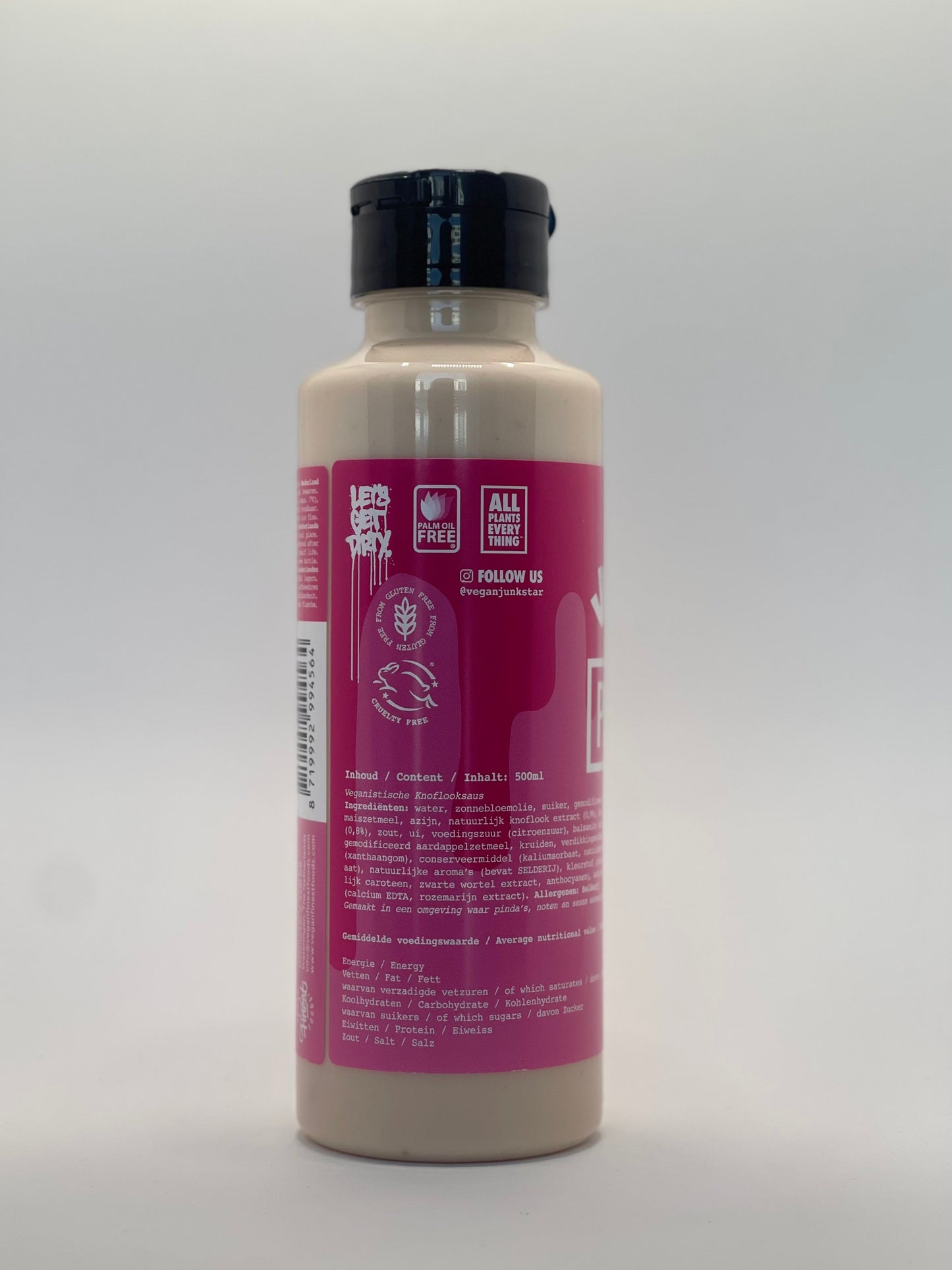 Vegan Junkstar - Vegane Pink Garlic Sauce 500ml