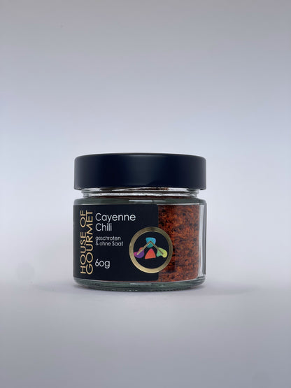 Cayenne Chilis geschroten & ohne Saat - 60g