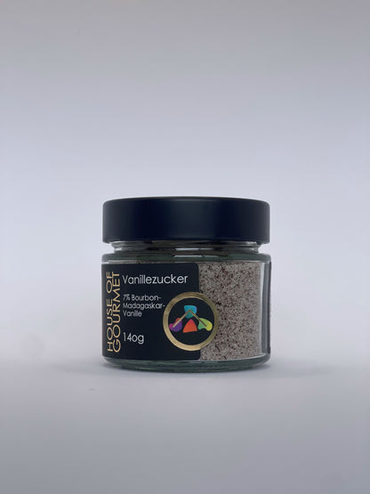Vanillezucker mit 7% Bourbon Madagaskar Vanille - 140g